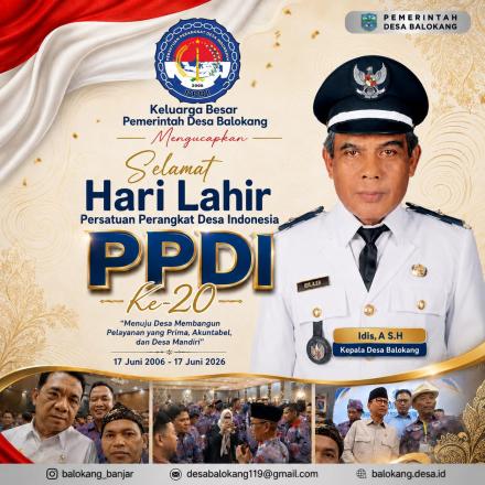 HARI LAHIR PPDI KE-20 & RAKERNAS PPDI TAHUN 2026 